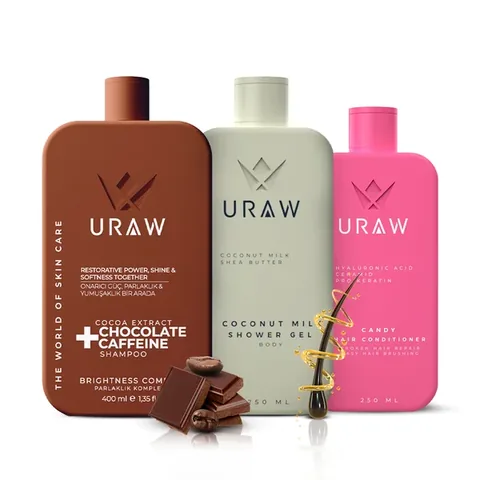 URAW Moisturizing, Nourishing Body and Hair Care Set
