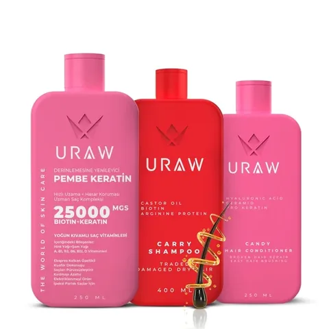 URAW Healthy, Strong and Shiny Hair Complete Care Set