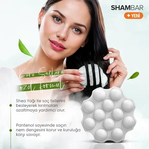 URAW Shambar Moisturizing and Nourishing Solid Shampoo for Dry Hair