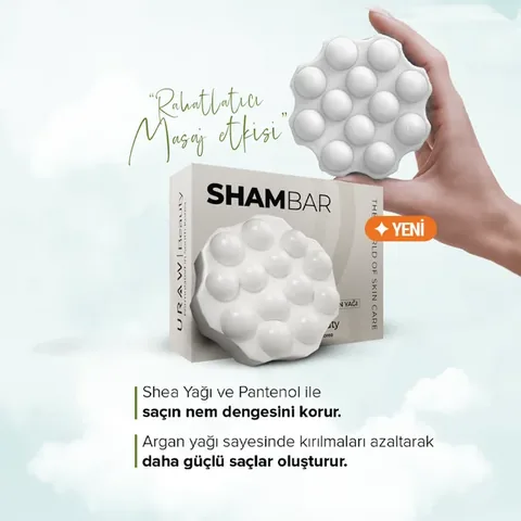 URAW Shambar Moisturizing and Nourishing Solid Shampoo for Dry Hair