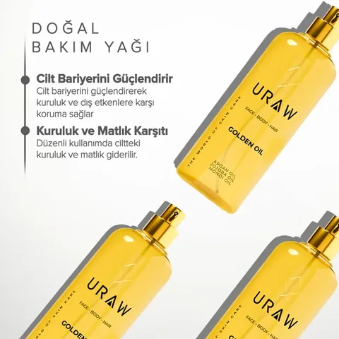 URAW Golden Oil Herbal Oil Complex – Intensive Moisture and Care for Skin and Hair