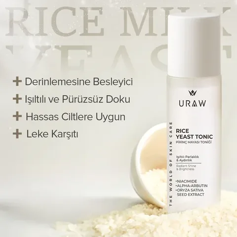 URAW Rice Yeast Tonic - Whitening, Brightening and Anti-Spot Skin Tonic