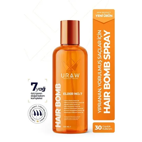 URAW Hair Bomb - Restructuring and Nourishing Hair Care Oil