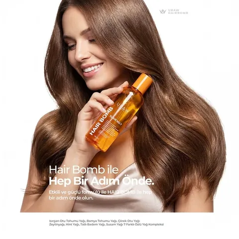 URAW Hair Bomb - Restructuring and Nourishing Hair Care Oil