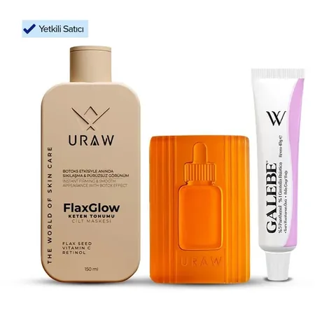 URAW Skin Cleansing and Repair Set – Mask + Soap + Cream