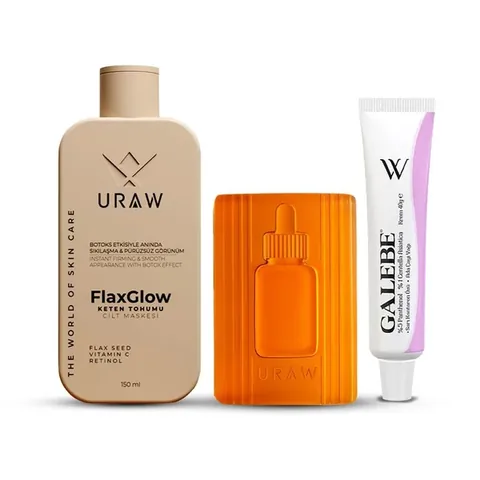 URAW Skin Cleansing and Repair Set – Mask + Soap + Cream
