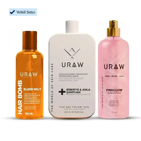 URAW Deep Repair and Radiance Ultra Set for Hair and Skin