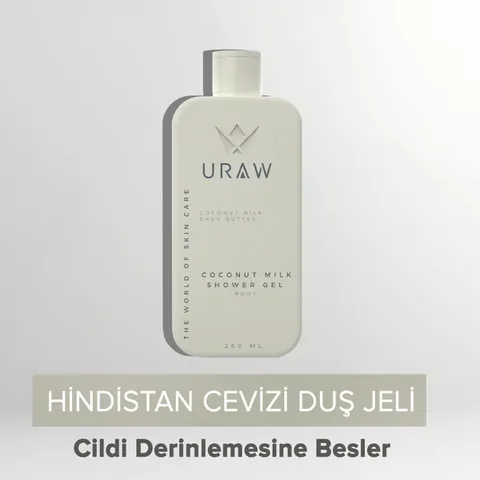 URAW Coconut Shower Gel (Deep Purifying and Revitalizing Shower Gel)