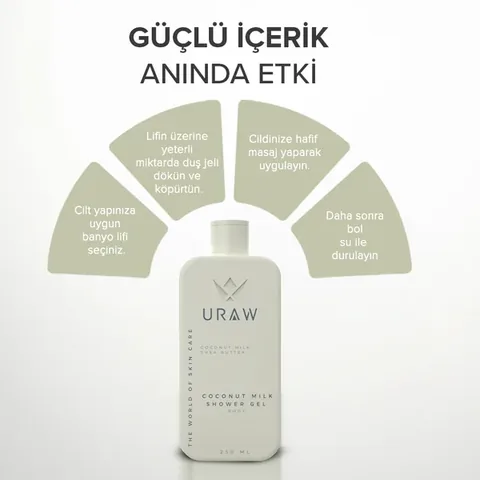 URAW Coconut Shower Gel (Deep Purifying and Revitalizing Shower Gel)