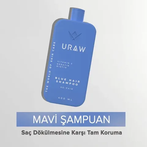 URAW Specially Developed Blue Shampoo for Strong Roots
