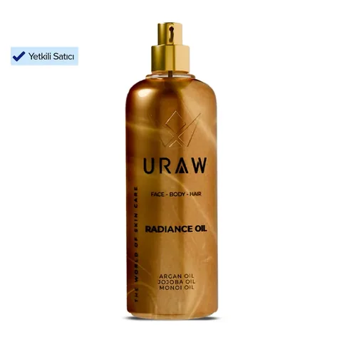URAW Radiance Oil - Intensive Moisture, Shine and Radiance Providing Hair and Body Oil