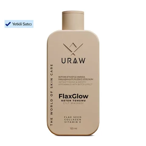 URAW Flaxseed Gold Mask | Firming and Purifying Peel-Off Skin Care Mask 150 ML