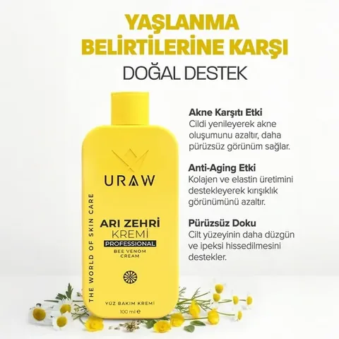 URAW Bee Venom Cream - Anti-Wrinkle and Moisturizing Care Cream