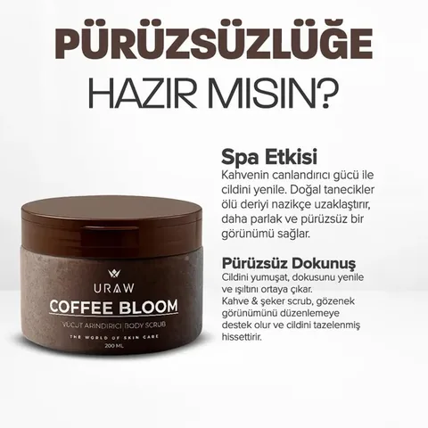 URAW Coffee Bloom – Purifying Body Scrub
