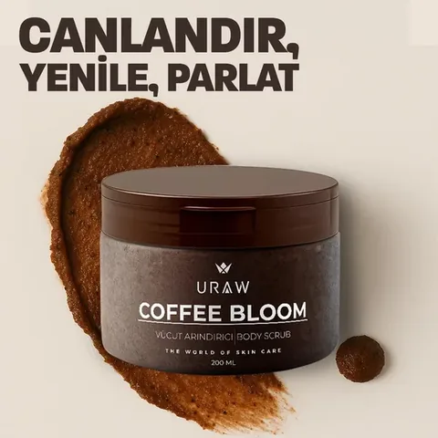 URAW Coffee Bloom – Purifying Body Scrub