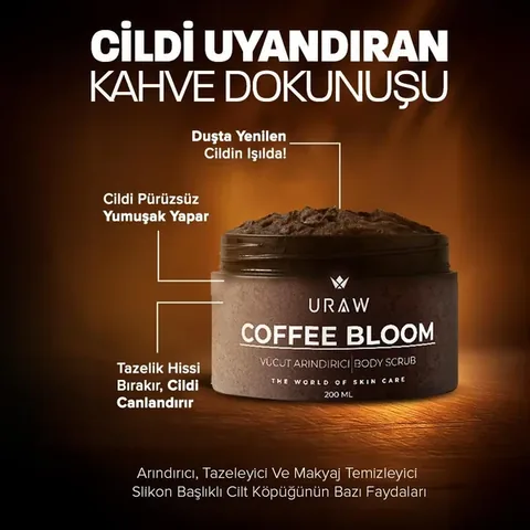 URAW Coffee Bloom – Purifying Body Scrub