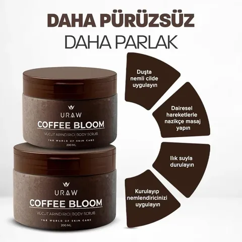 URAW Coffee Bloom – Purifying Body Scrub