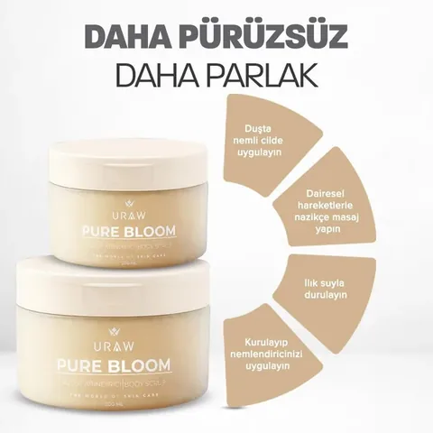 URAW Pure Bloom Magnolia – Purifying Body Scrub