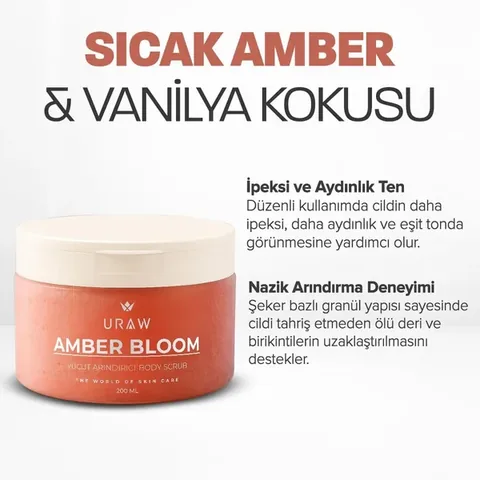 URAW Amber Bloom | Vanilla Amber – Purifying Body Scrub