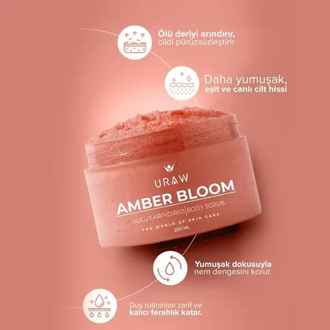 URAW Amber Bloom | Vanilla Amber – Purifying Body Scrub