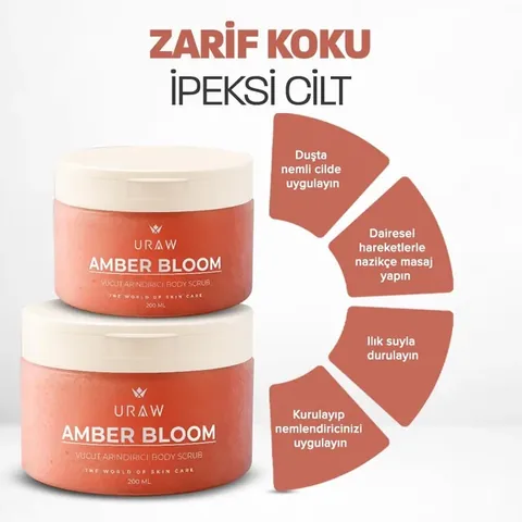 URAW Amber Bloom | Vanilla Amber – Purifying Body Scrub
