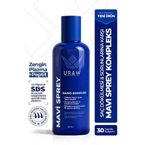 URAW Blue Spray - Advanced Complex Supporting Hair Root Activation