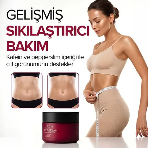URAW Hot Cream – Firming Slimming and Anti-Cellulite Appearance Body Care Cream