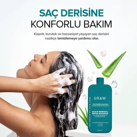 URAW Scalp Renewing & Balancing Purifying Detox Shampoo