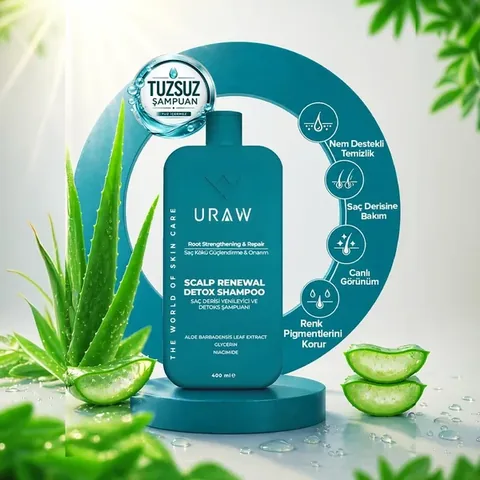 URAW Scalp Renewing & Balancing Purifying Detox Shampoo