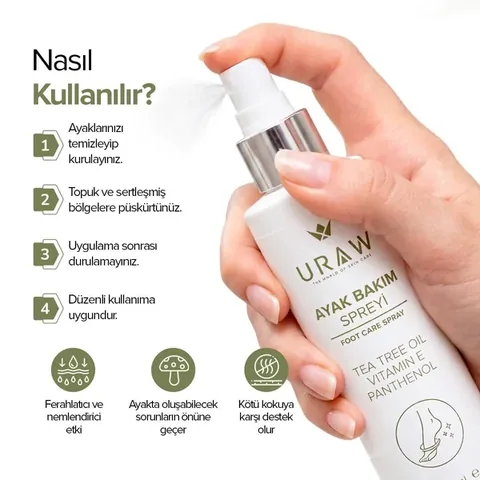 URAW Foot Care Spray – Freshness & Odor Control