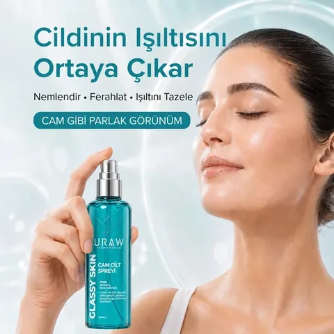 URAW Glassy Skin PDRN + Retinal + Niacinamide Skin Regenerating Care Spray 125ML for Glass Skin Look
