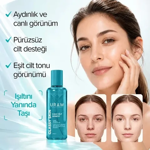 URAW Glassy Skin PDRN + Retinal + Niacinamide Skin Regenerating Care Spray 125ML for Glass Skin Look