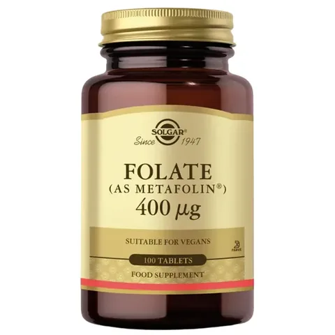SOLGAR Folate (Metafolin) 400 mcg 100 Tablet