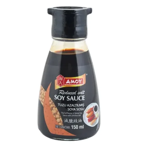 AMOY Reduced Salt Soy Sauce Oval 150 ml