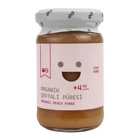 OG Natural هريس الخوخ العضوي ١٠٠غ
