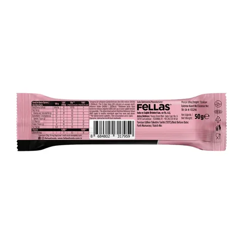 FELLAS Chocolate Coated HighPro Protein Bar Strawberry 50g