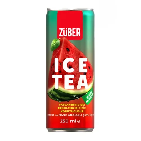 ZÜBER Ice Tea Watermelon & Mint Flavored 250ml