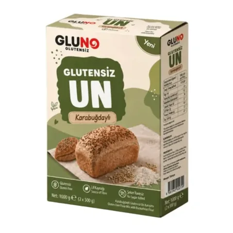 Gluno دقيق الحنطة السوداء الخالي من الغلوتين 1000 جرام