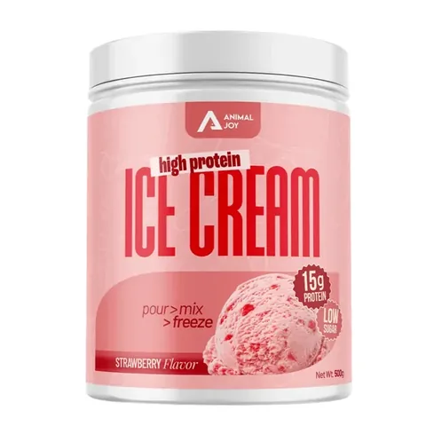 ANIMAL JOY Protein Ice Cream Strawberry 500g