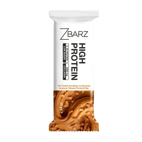 ZBARZ Peanut Cookie and Caramel Flavored High Protein Bar 35g