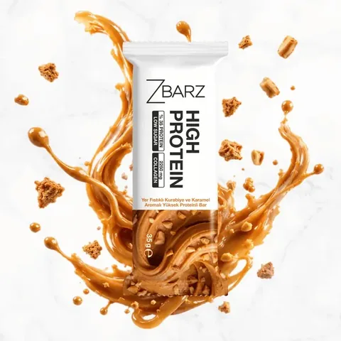 ZBARZ Peanut Cookie and Caramel Flavored High Protein Bar 35g