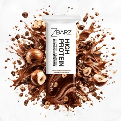 ZBARZ Cocoa Chunks Hazelnut High Protein Bar 35g