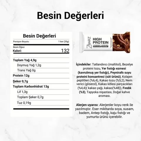 ZBARZ Cocoa Chunks Hazelnut High Protein Bar 35g