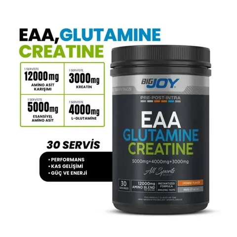 BİGJOY Sports Eaa + Glutamine + Creatine Portakal 480g