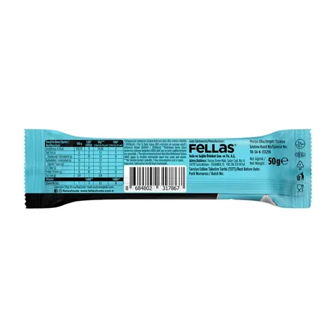 FELLAS Chocolate Coated HighPro Protein Bar Coconut 50g
