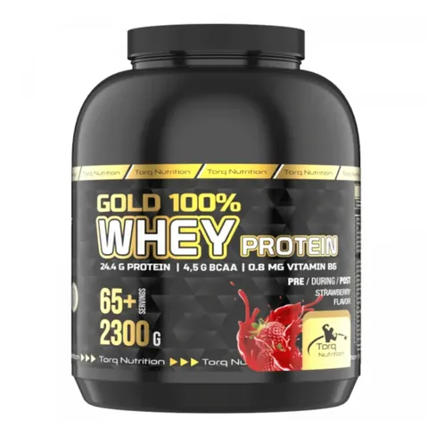 Torq Nutrition بروتين مصل اللبن جولد 100% فراولة 2300 جرام