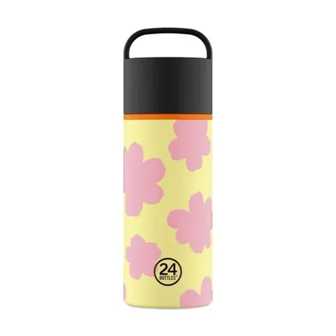 24BOTTLES Spin Bottle Daydreaming Yellow Stainless Steel Thermos 730ml