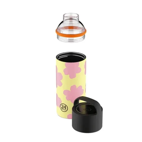 24BOTTLES Spin Bottle Daydreaming Yellow Stainless Steel Thermos 730ml