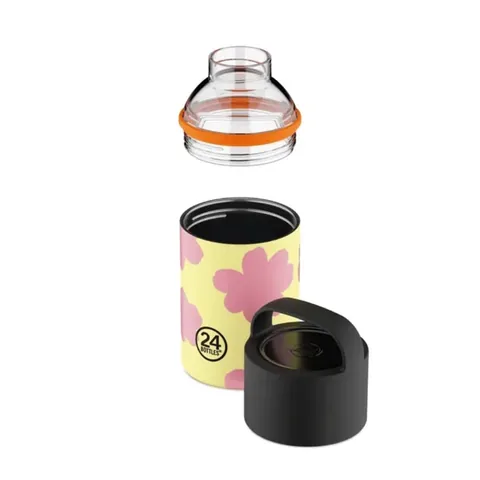 24BOTTLES Spin Bottle Daydreaming Yellow Stainless Steel Thermos 480ml