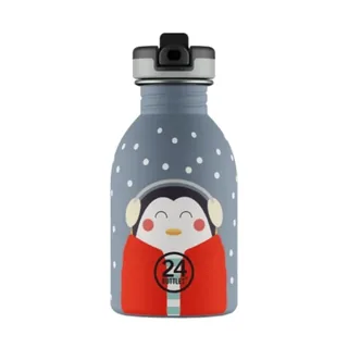 24BOTTLES Kids Bottle Happy Penguin Stainless Steel Children's Water Bottle 250ml